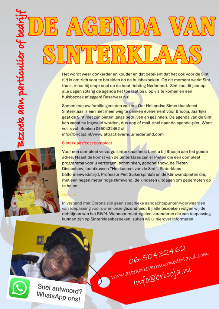 Sinterklaas verhuur